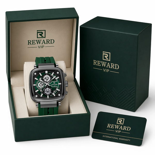 REWARD VIP & LUXURY WATCH | Men Fashion Square Wristwatch + BOX | 2026