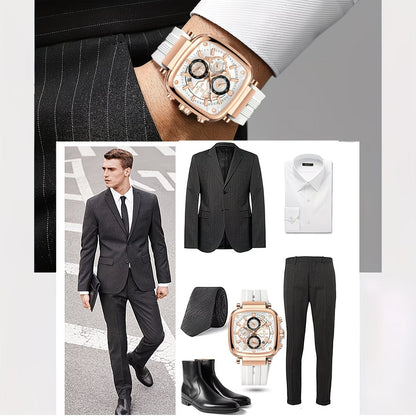 REWARD LUXURY WATCH | Square Men's Fashion Wristwatch | 2026